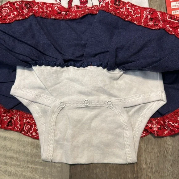 NWT Baby Korral White and Blue Unicorn Dress-size 12 months - Picture 5 of 8